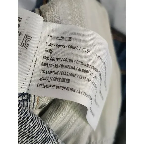 Abercrombie & Fitch Jeans Women's Sz 18R Blue The Straight Mid-Rise Curve Love - Picture 6 of 7